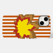 秋ストライプ燃え葉た Case-Mate iPhoneケース (裏面 (横))