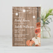 秋ストリングオブライツ&メイソンジャーブライダルシャワー 招待状 (スタンド正面)