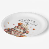 秋ストーリーブックチャプター秋の誕生会 ペーパープレート (アングル)