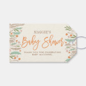 秋スパリ男女兼用グベビーシャワーギフトラベル ギフトタグ (正面(横))