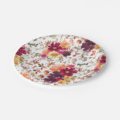 秋スプレンダーフローラベビーシャワー紙プレート ペーパープレート (アングル)