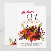 秋スプレー招待状 招待状 (正面/裏面)