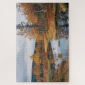 秋セレナーデフィンランドルスカリフレクション ジグソーパズル (縦)