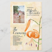 秋タイガーリリー結婚ズのセレモニー・プログラム (正面)