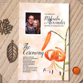 秋タイガーリリー結婚ズのセレモニー・プログラム