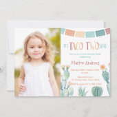 秋タコTWOth Sendury Fiesta 2nd Birthdayパーティー写真 招待状 (正面)