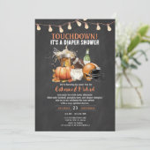 秋タッチダウンおむつベビーシャワービール 招待状 (スタンド正面)