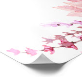 秋ダリアとパンプキ結婚ンの歓迎ポスター ポスター (角)