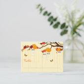 秋ダリアブランチモダンズ結婚座席表 プレイスカード (スタンド正面)