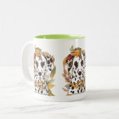 秋ダルマチア ツートーンマグカップ (正面左)