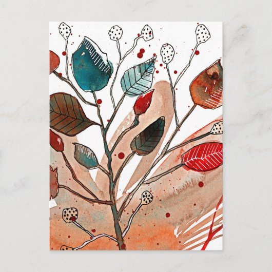 秋ダンス ポストカード (正面)