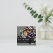 秋ダークムーディーズフローラブーケ スクエア名刺 (スタンド正面)