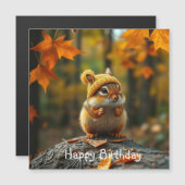 秋チップムンク磁気カード (正面/裏面)