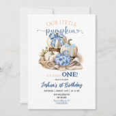 秋チノワセリーリトルカボチャ誕生日 招待状 (正面)