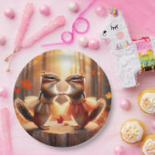 秋チムンクス踊り ペーパープレート (パーティー)