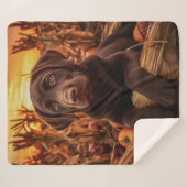 秋チョコレートラボカップ シェルパブランケット (正面(横))