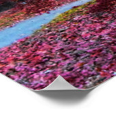 秋ツリーの風景 ポスター (角)