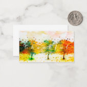 秋ツリーカスタムメモカード ノートカード (正面/裏面インサイチュ)