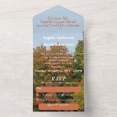 秋ツリーズテレコッタ結婚秋 オールインワン招待状 (内側)