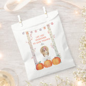 秋ツリーズパンプキンスターキーサンクスギビングパーティー フェイバーバッグ (クリップ留めされた状態)