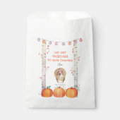 秋ツリーズパンプキンスターキーサンクスギビングパーティー フェイバーバッグ (正面)