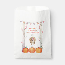 秋ツリーズパンプキンスターキーサンクスギビングパーティー フェイバーバッグ