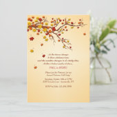 秋ツリーブランチ招待状 招待状 (スタンド正面)