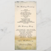 秋ツリーブランチ素朴結婚式 プログラム (裏面)