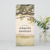 秋ツリーブランチ素朴結婚式 プログラム (スタンド正面)