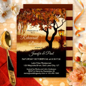秋ツリーレイクビューリハーサルディナー招待状 招待状