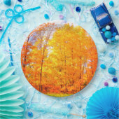 秋ツリー秋の色/感謝祭 ペーパープレート (パーティー)