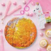 秋ツリー秋の色/感謝祭 ペーパープレート (パーティー)