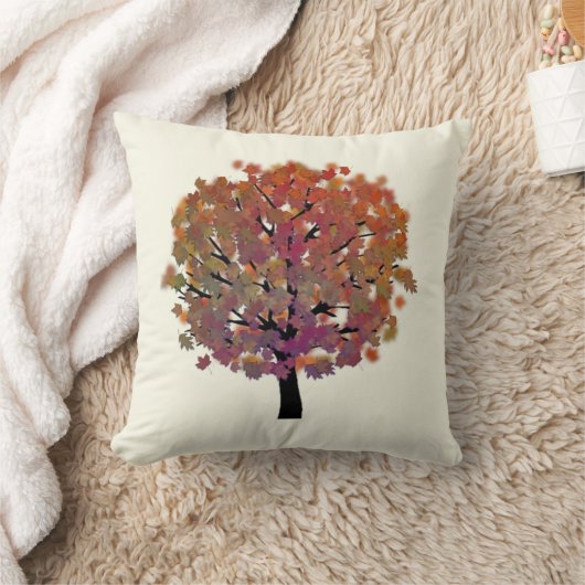 秋ツリー クッション (ブランケット)
