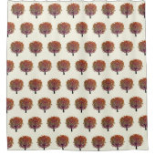 秋ツリー シャワーカーテン (正面)