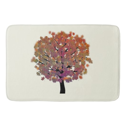 秋ツリー バスマット (正面)