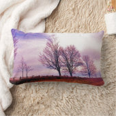 秋ツリー&ファームフェンスパスチュアアート ランバークッション (ブランケット)