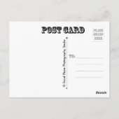 秋ツリー（白黒） ポストカード (裏面)