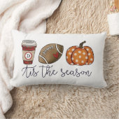 秋ティスザシーズンカスタムコーヒーサッカーパンプキン ランバークッション (ブランケット)