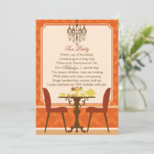 秋ティーパーティの招待状 招待状 (スタンド正面)