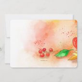 秋ティー招待状 招待状 (裏面)