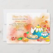 秋ティー招待状 招待状 (正面)