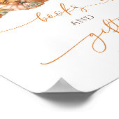 秋テディベアとカボチャの本とギフト ポスター (角)