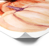 秋テディベア赤ちゃんシャワー歓迎サイン ポスター (角)