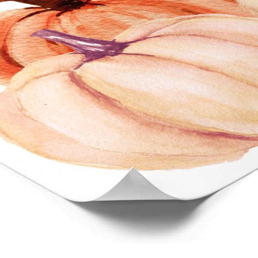 秋テディベア赤ちゃんシャワー歓迎サイン ポスター (角)