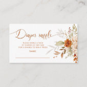 秋テラコッタおむつラッフルチケット エンクロージャーカード (正面)