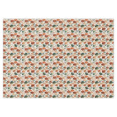 秋テラコッタとセージ離れパターン テーブルクロス (正面(横))