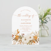 秋テラコッタアーモダンチフォト結婚ズ 招待状 (スタンド正面)