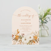 秋テラコッタアーモダンチフォト結婚ズ 招待状 (スタンド正面)