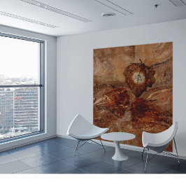 秋テラコッタオレンジサンセットタペストリー タペストリー