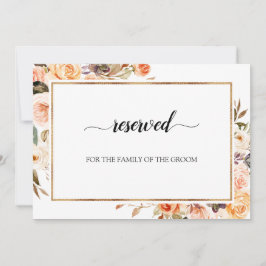 秋テラコッタオレンジ結婚フローラ予約 招待状